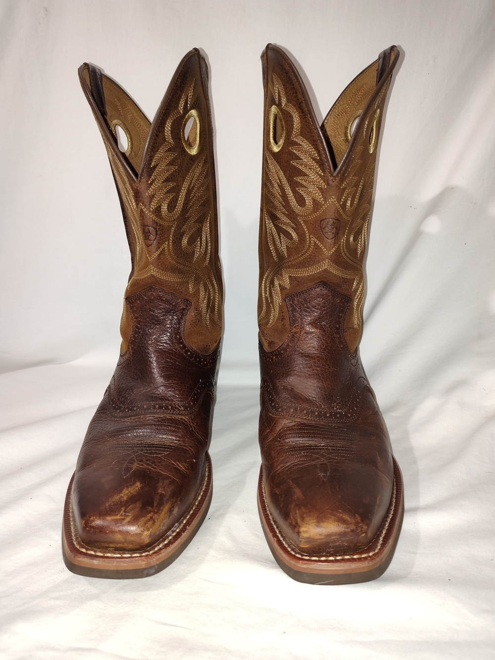 Ariat Brown Two-Tone Western Cowboy Boots